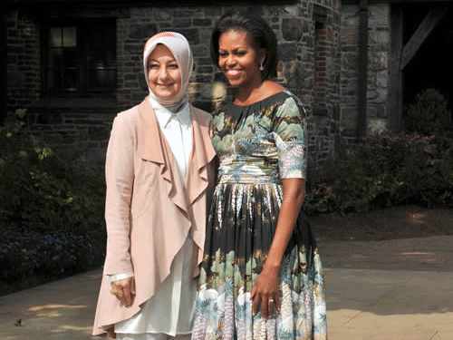 Bayan Gül, Michelle Obama'nın Organik Tarım Çiftliğine Konuk Oldu
